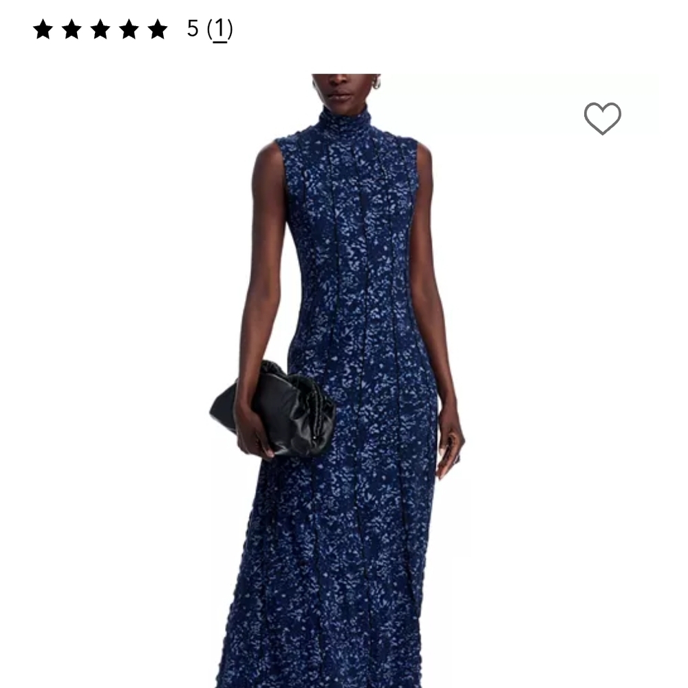 Proenza Schouler Valentia Elegant Blue Floral Maxi Dress
